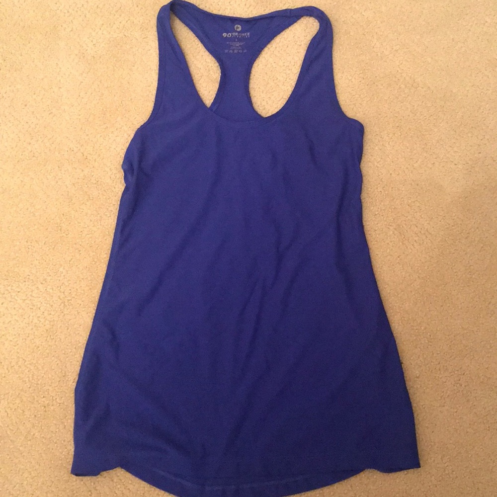 90 degree navy blue athletic tank top
